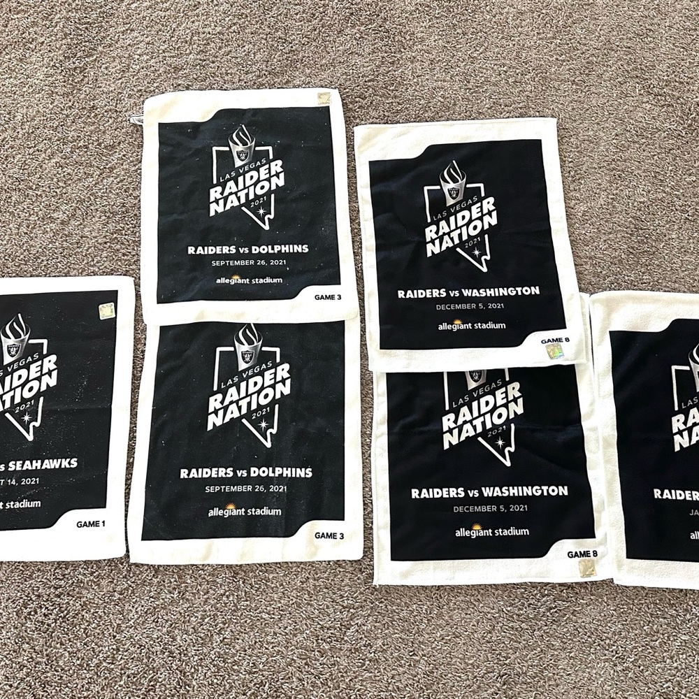 Las Vegas Raiders Game Towels Set